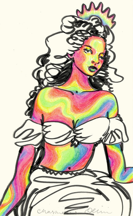 Iridia 5 Original Drawing