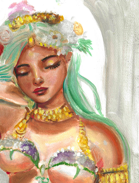 Napping Goddess Original Oil Painting