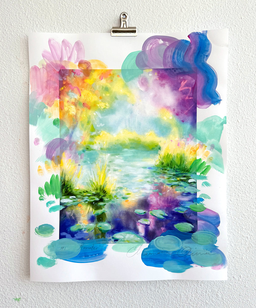 Rosewater Hand Embellished Limited Edition Print