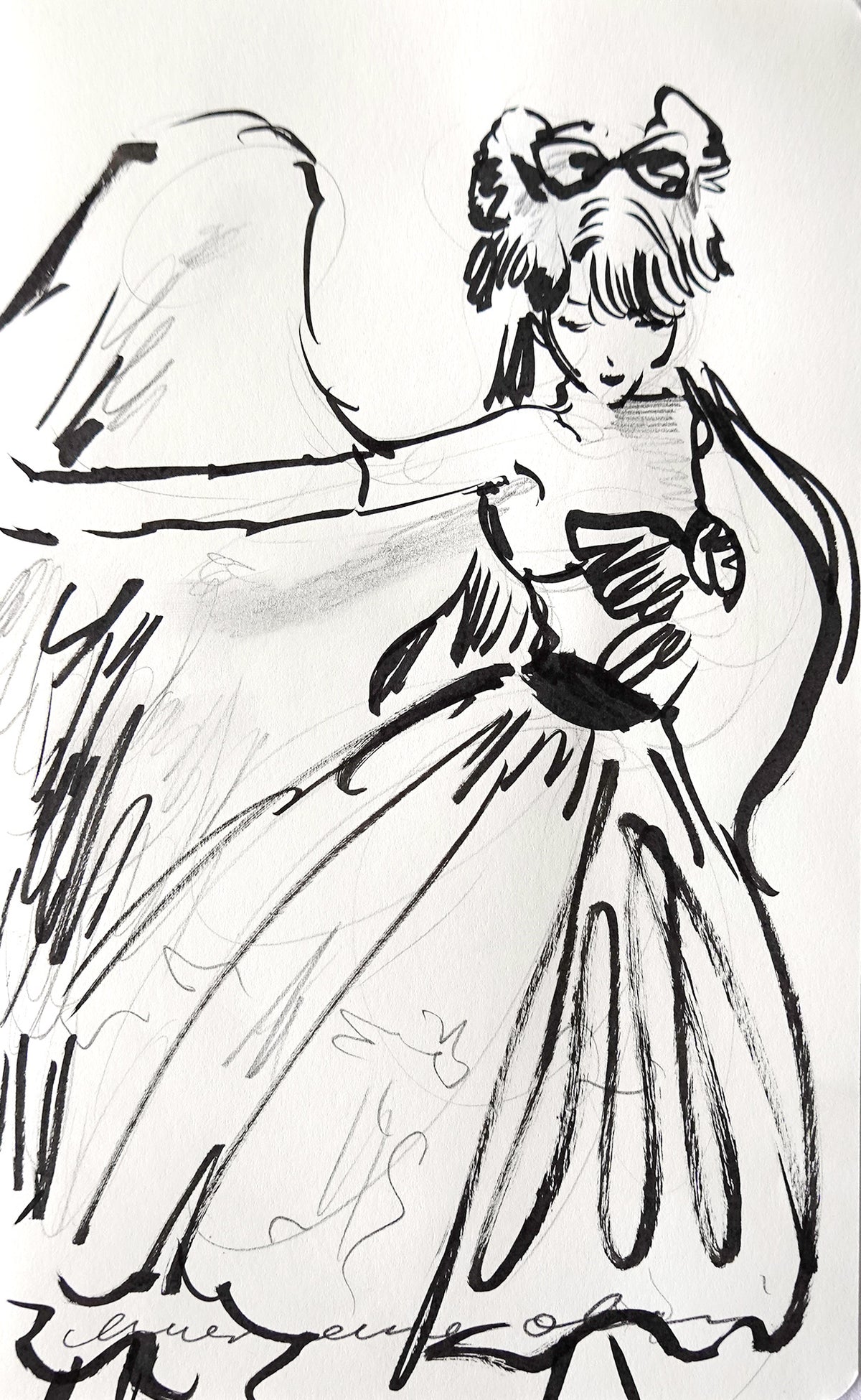 Angelic 1 Original Drawing