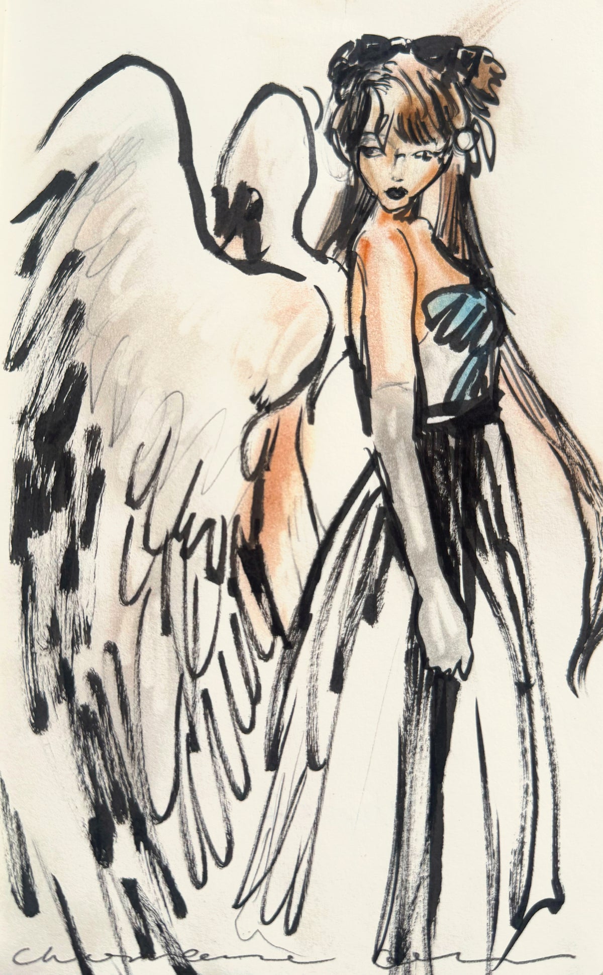 Angelic 2 Original Drawing