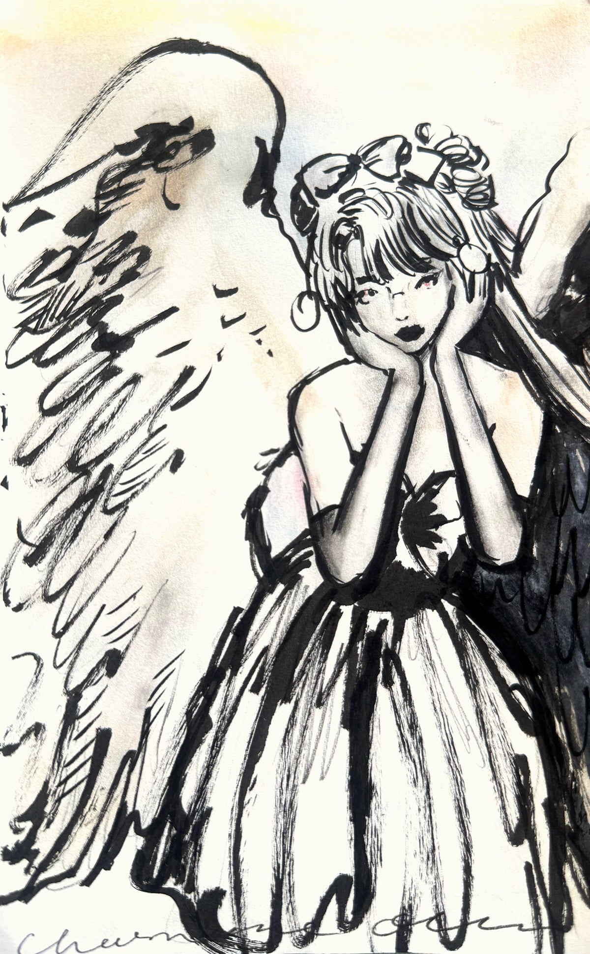 Angelic 3 Original Drawing