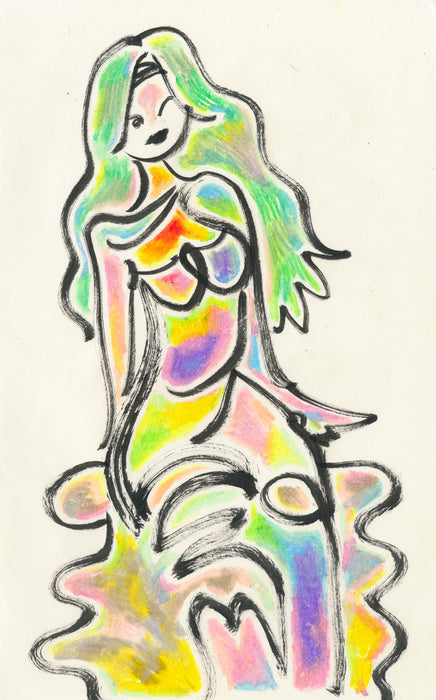 Rainbows in Argentina 2 Original Drawing