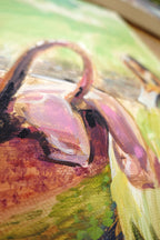 Basket at the River Original Oil Painting