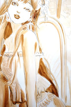 Charmira's Bathroom Original Oil Painting
