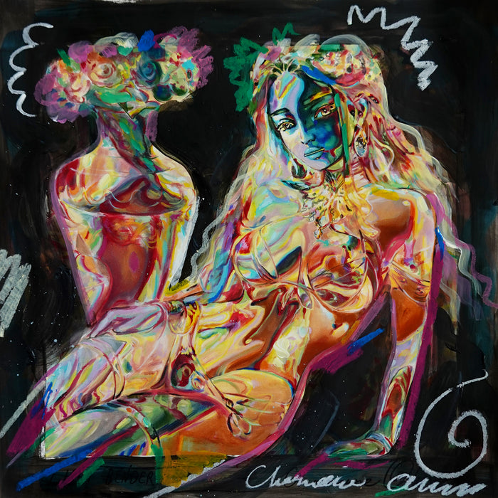 Light Bender 12x12 Hand Embellished Print