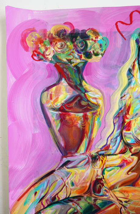 Light Bender 16x16 Hand Embellished Print