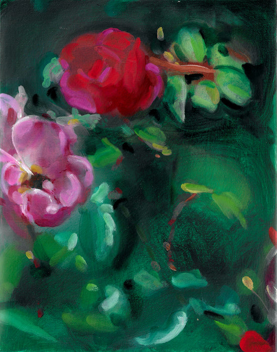 Strawberry Mint Perfume Original Oil Painting