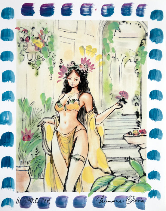 Bloomkeeper 8x10 Hand Embellished Print