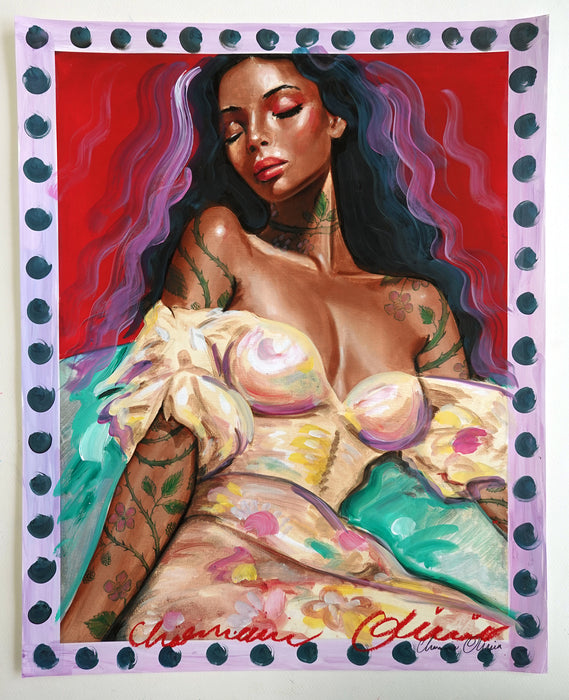 Callia 16x20 Hand Embellished Print