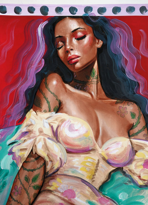 Callia 16x20 Hand Embellished Print