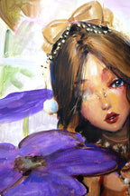 Forget Me Not Original Oil Painting