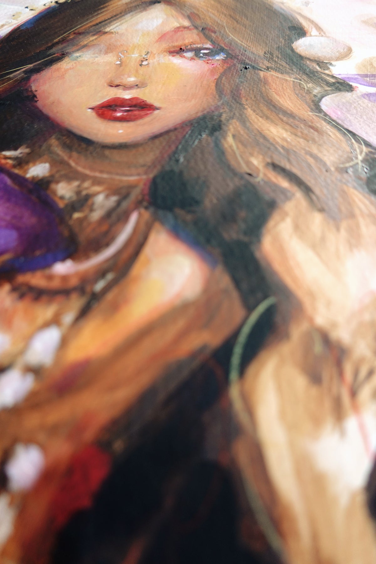 Forget Me Not Original Oil Painting