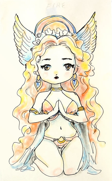 Fire Spirit Original Drawing