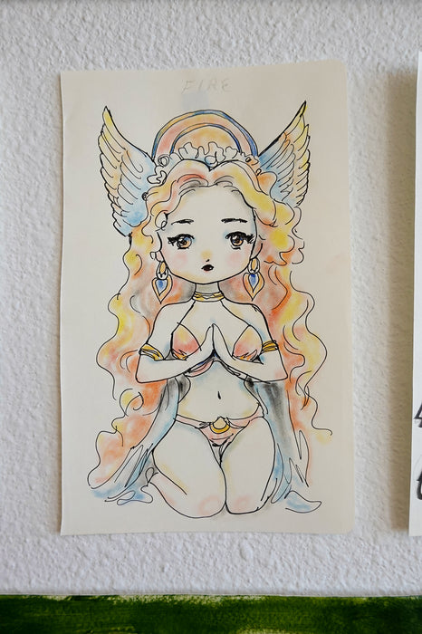 Fire Spirit Original Drawing