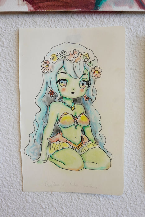 Ocean Spirit Original Drawing
