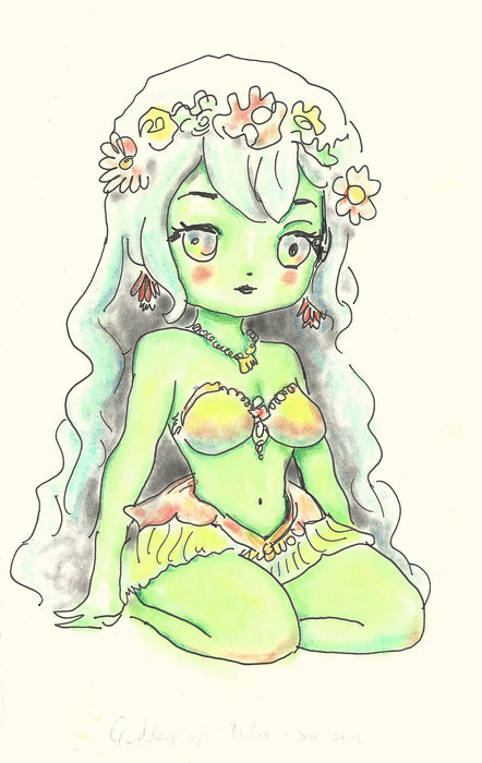 Ocean Spirit Original Drawing