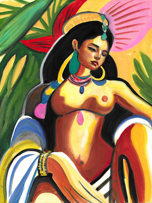 Golden Original Oil Painting