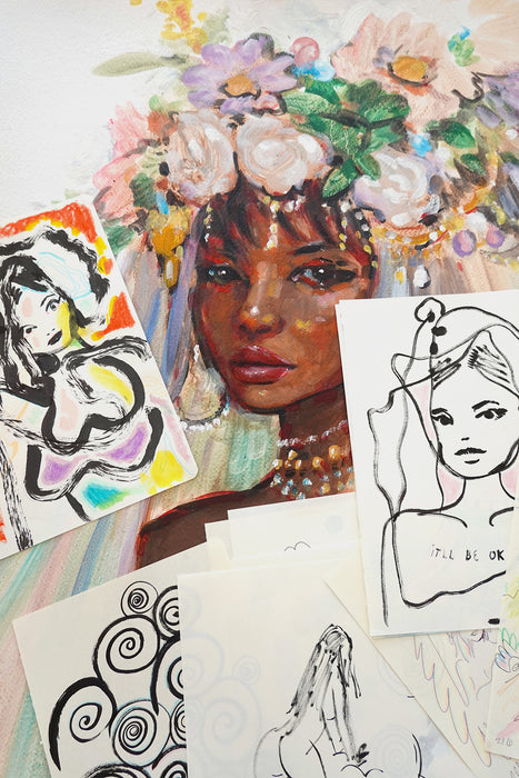 Mystery Sketch + Original Painting Giveaway