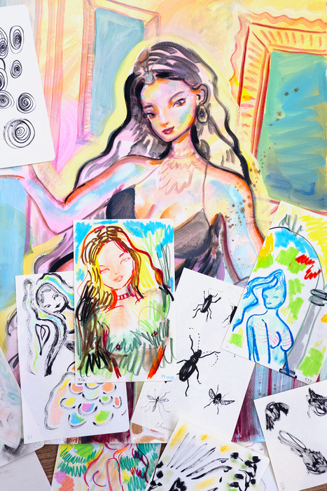 Mystery Sketch + Original Painting Giveaway