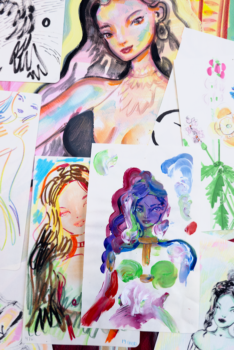 Mystery Sketch + Original Painting Giveaway