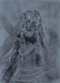 Shining Nikki Original Charcoal Drawing