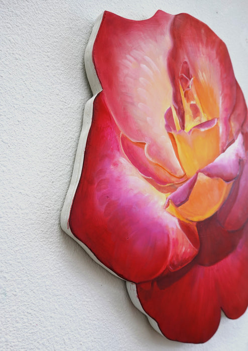 Rose Cutout Original Painting