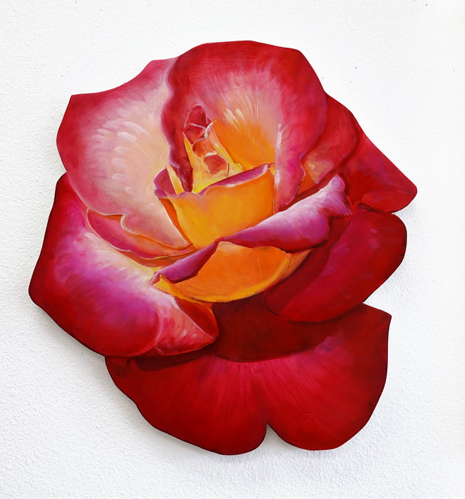 Rose Cutout Original Painting