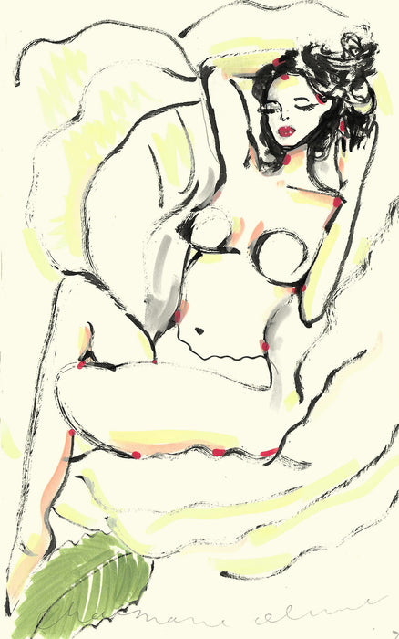 Flowerbed 3 Original Drawing