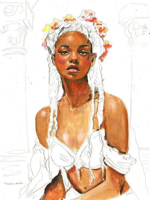 Saffron Original Oil Painting