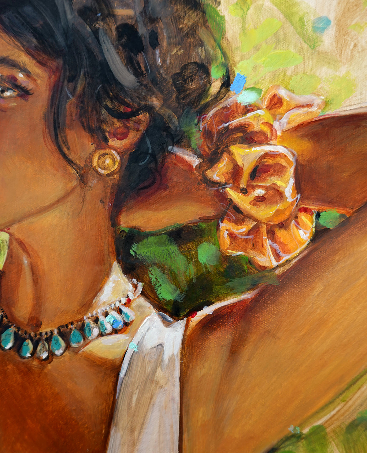 Scrunchie Original Oil Painting