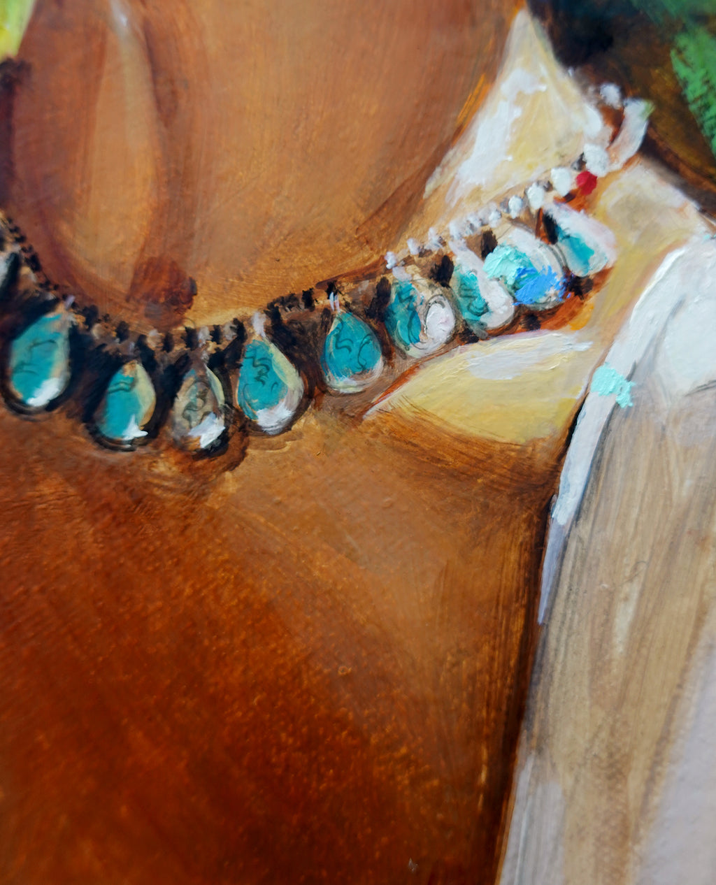 Scrunchie Original Oil Painting