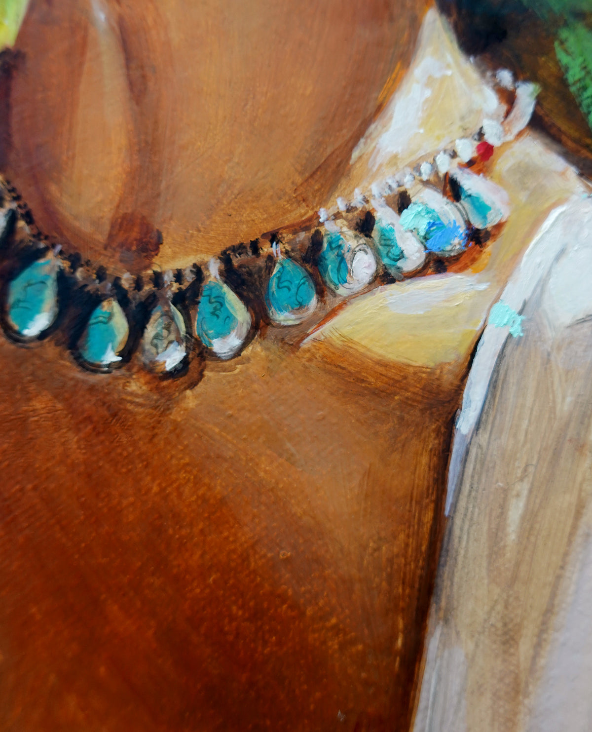 Scrunchie Original Oil Painting
