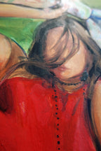 Selfie with Switch Original Oil Painting