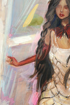 Skipping Charmira Original Oil Painting