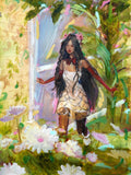 Skipping Charmira Original Oil Painting