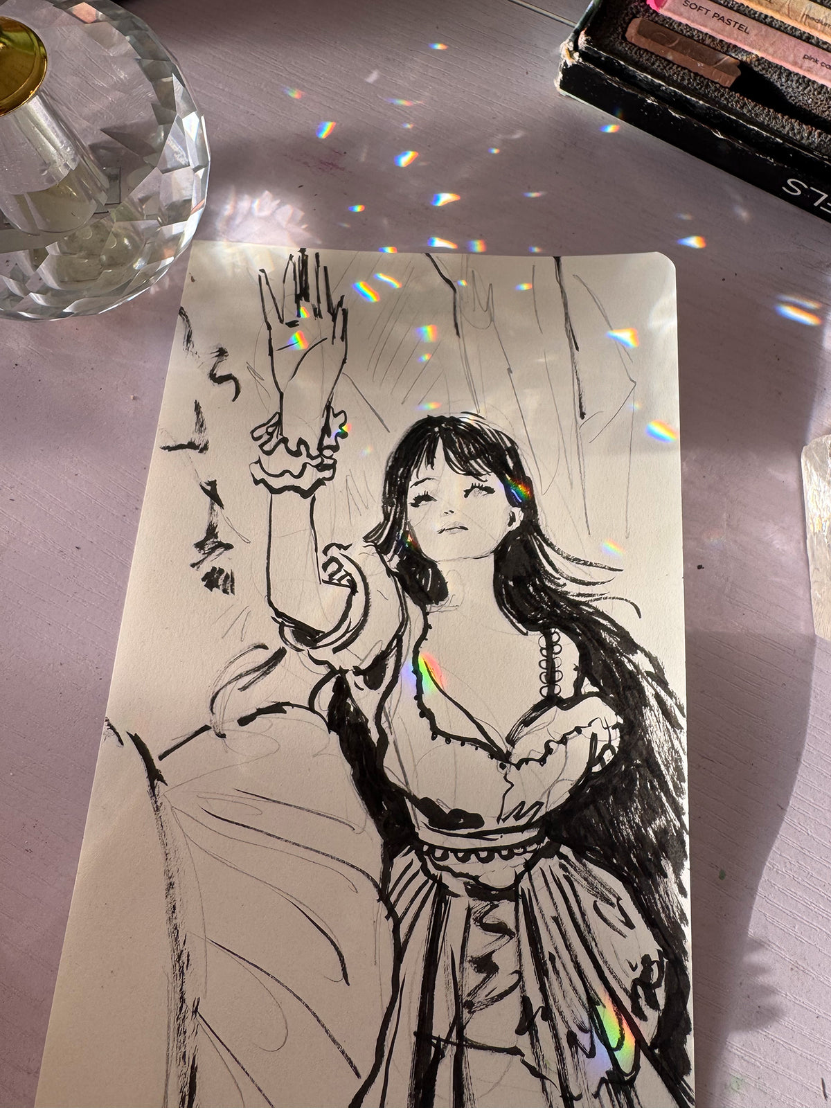 Reaching Original Drawing