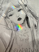 I Heart You Original Pencil Sketch