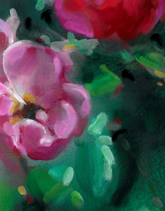 Strawberry Mint Perfume Original Oil Painting