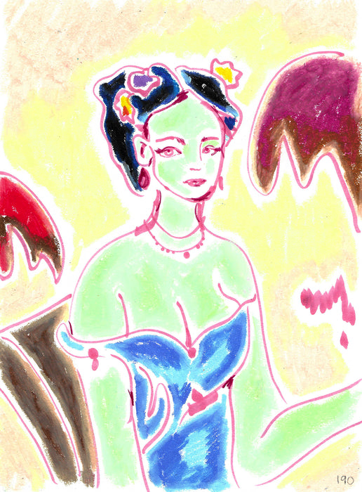 Sweet Pea Original Drawing