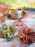 Tea and Video Games Original Oil Painting