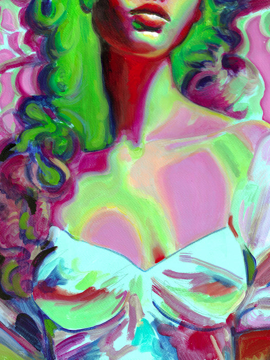 Thermal Heat Original Oil Painting