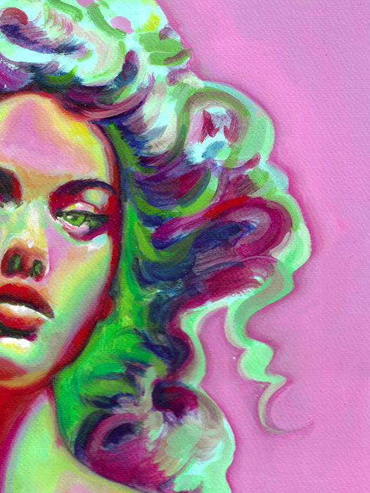 Thermal Heat Original Oil Painting