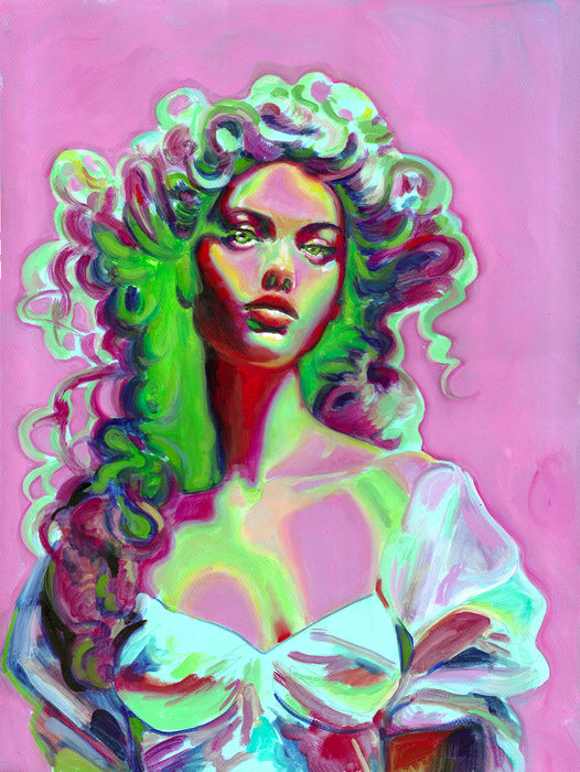 Thermal Heat Original Oil Painting