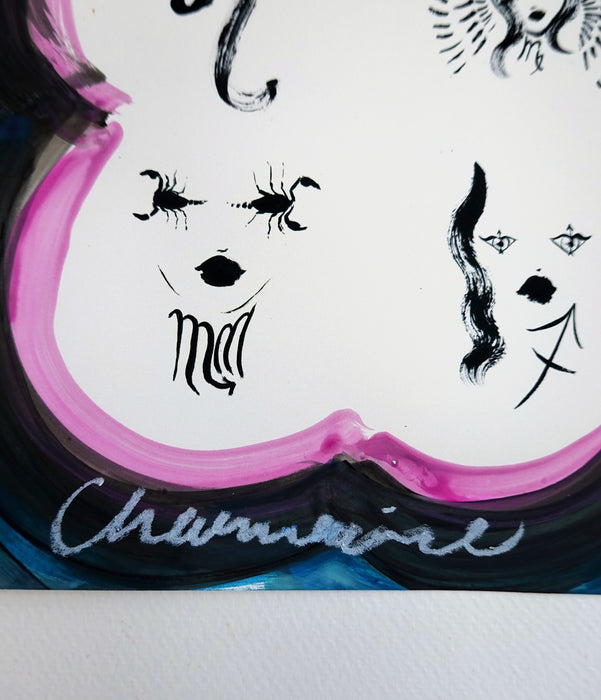 Zodiac 11x14 Hand Embellished Print